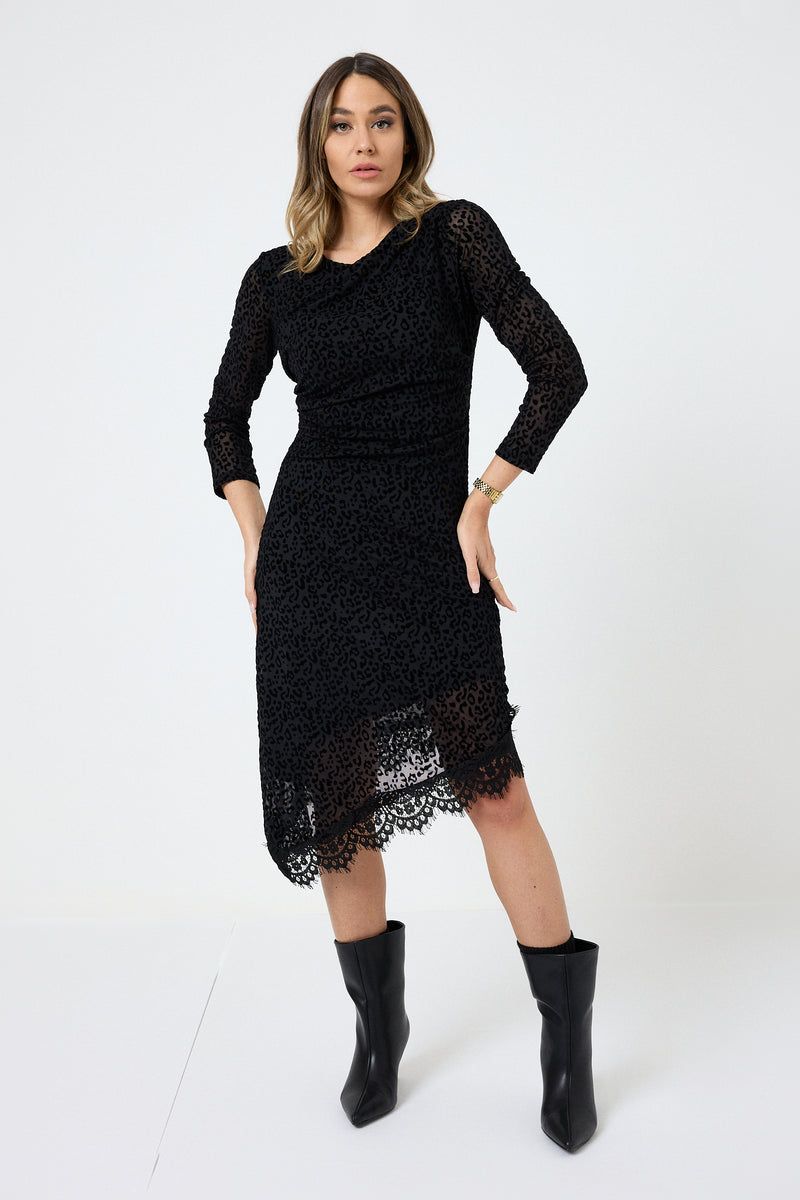 Abito in lycra stampa animalier FEDERICA BI ( due colori )