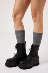 Anfibio nero lacci FEDERICA BI