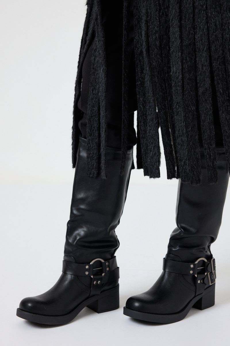 Anfibio nero borchiette FEDERICA BI