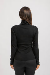 Maglia nera in lana FEDERICA BI
