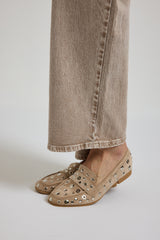 Mocassino suede borchiette FEDERICA BI (vari colori)