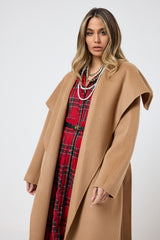 Abito tartan rosso FEDERICA BI