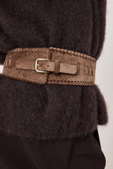 Cintura in velluto ed ecosuede FEDERICA BI