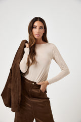 Gonna lunga in eco suede FEDERICA BI