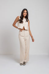 Tailleur beige bottoni FEDERICA BI