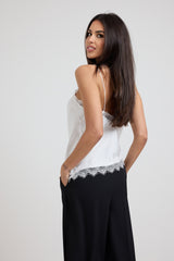 Top in raso e pizzo FEDERICA BI