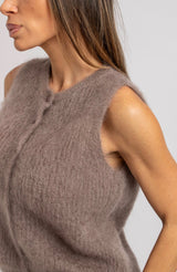 Gilet in kid mohair FEDERICA BI (5 colori)