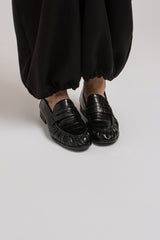 Mocassino nero FEDERICA BI