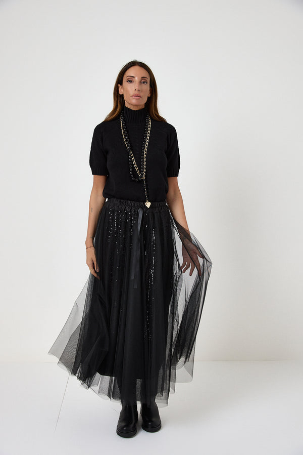 Gonna in tulle e paillettes FEDERICA BI