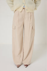 Pantalone cargo beige FEDERICA BI