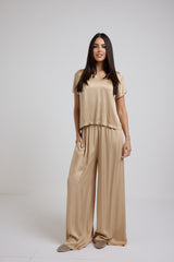Pantalone morbido in seta FEDERICA BI (piu’ colori)