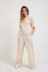 SET tuta leggera beige FEDERICA BI