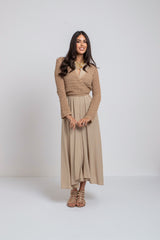 Abito lungo beige ALISSA BY FEDERICA BI