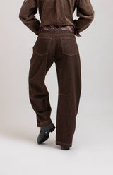 Denim jeans cioccolato FEDERICA BI