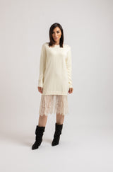 Abito FEDERICA BI tricot e pizzo