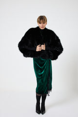 Gonna in velluto e pizzo FEDERICA BI ( più colori )