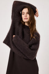 Maglione kid mohair moro FEDERICA BI