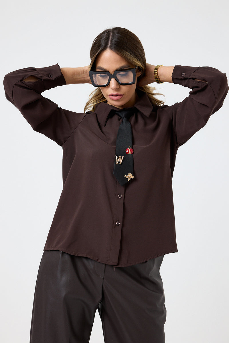 Pantalone moro in similpelle FEDERICA BI