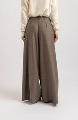 Pantalone tortora palazzo FEDERICA BI