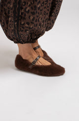 Ballerina in ecofur moro FEDERICA BI