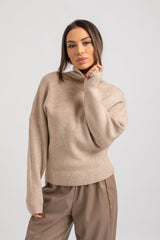 Maglia beige AURORA BY FEDERICA BI