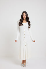 Abito bianco in viscosa FEDERICA BI