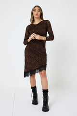 Abito in lycra stampa animalier FEDERICA BI ( due colori )