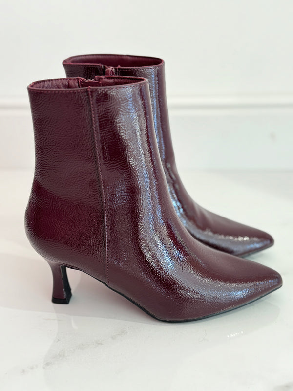 Tronchetto lucido bordeaux FEDERICA BI