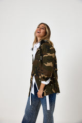 Giacca in cotone military TEDDY  FEDERICA BI