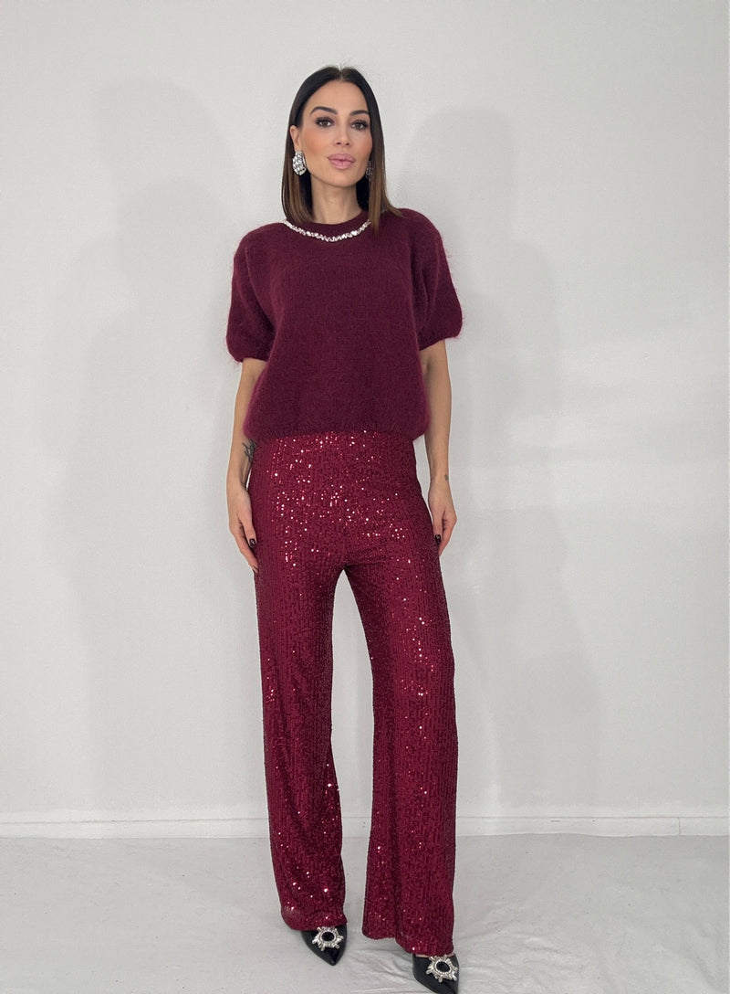 Pantalone in paillettes FEDERICA BI