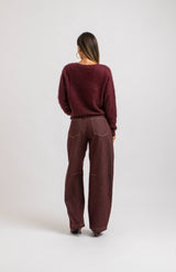 Denim jeans bordeaux FEDERICA BI