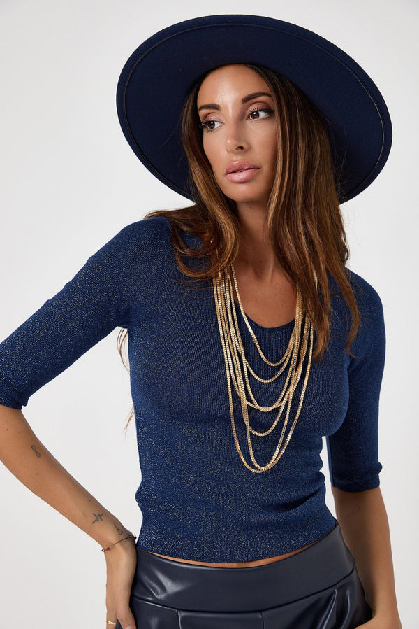 Maglia lurex FEDERICA BI ( vari colori )