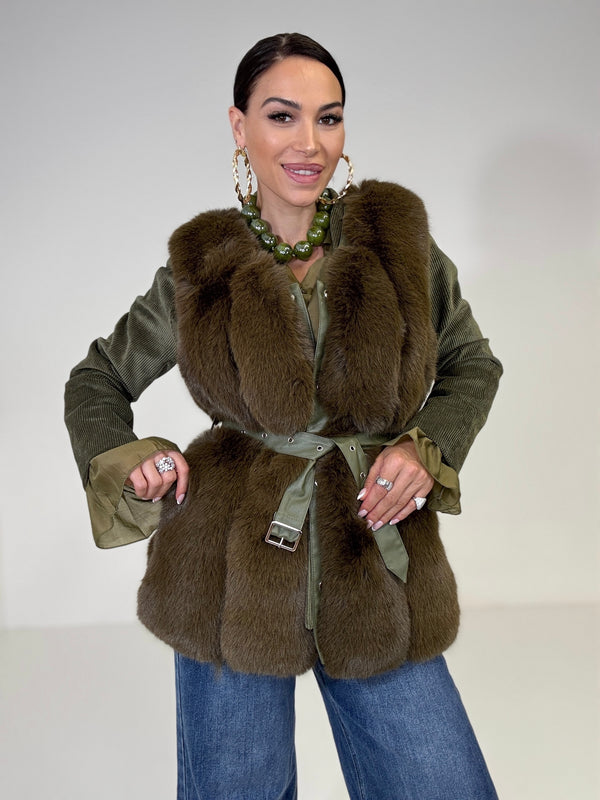 Gilet in ecopelliccia FEDERICA BI