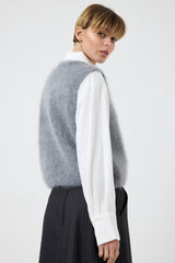 Gilet kid mohair ( vari colori ) FEDERICA BI