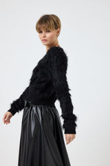 Cardigan in ciniglia FEDERICA BI ( due colori )