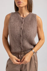 Gilet in kid mohair FEDERICA BI (5 colori)