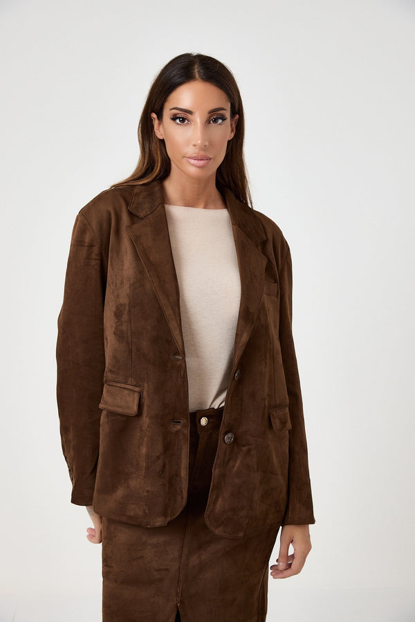 Blazer in eco suede FEDERICA BI