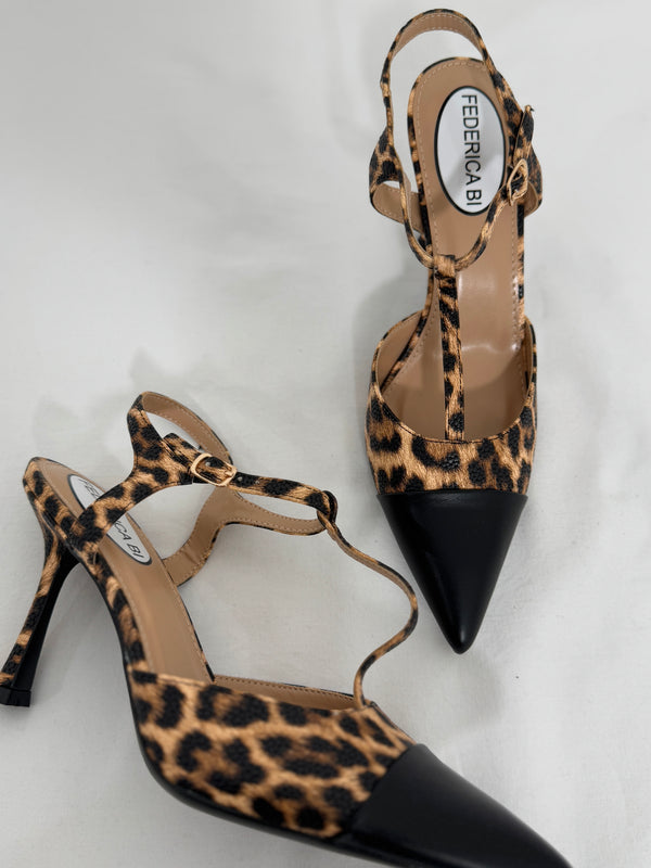 Slingback Leopard print FEDERICA BI