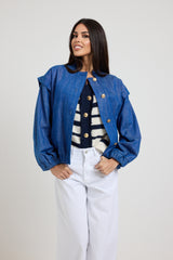 Giacca in denim blu FEDERICA BI