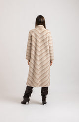 Ecopelliccia beige FEDERICA BI