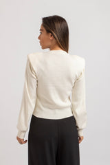 Maglia spallina e collo gioiello FEDERICA BI