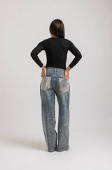 Denim cristalli FEDERICA BI
