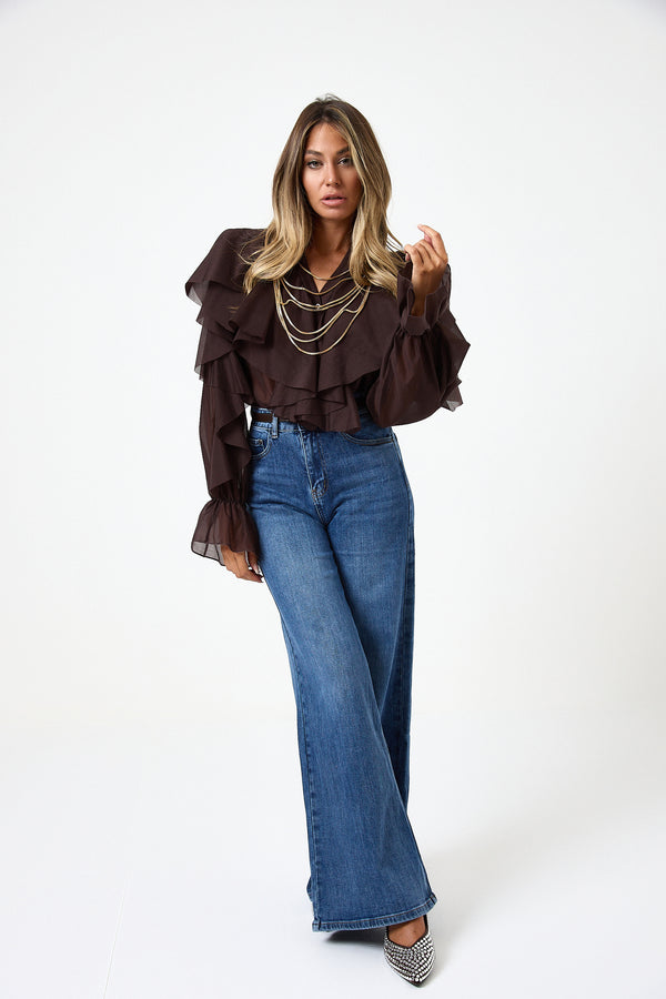 Denim jeans a palazzo FEDERICA BI