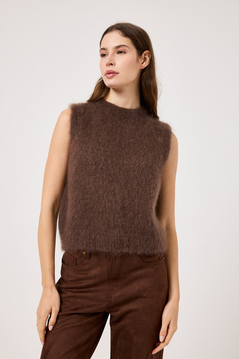 Gilet kid mohair ( vari colori ) FEDERICA BI