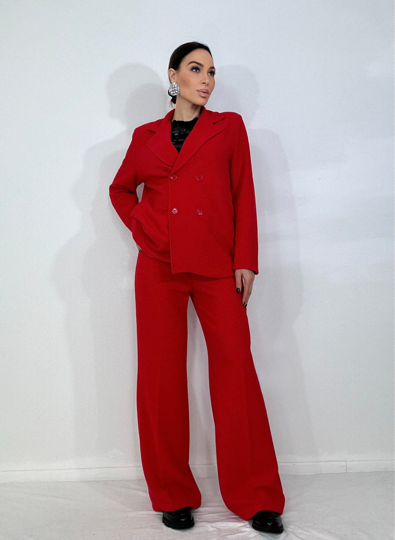 Tailleur rosso FEDERICA BI