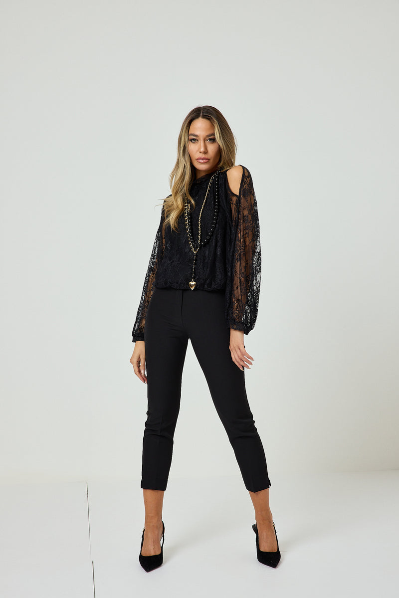 Pantalone nero FEDERICA BI