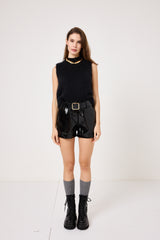 Anfibio nero lacci FEDERICA BI