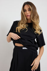 SET tuta leggera nero FEDERICA BI