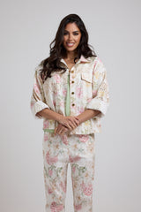 Giacca in denim floreale ALLY BY FEDERICA BI
