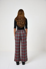 Pantalone tartan grigio FEDERICA BI